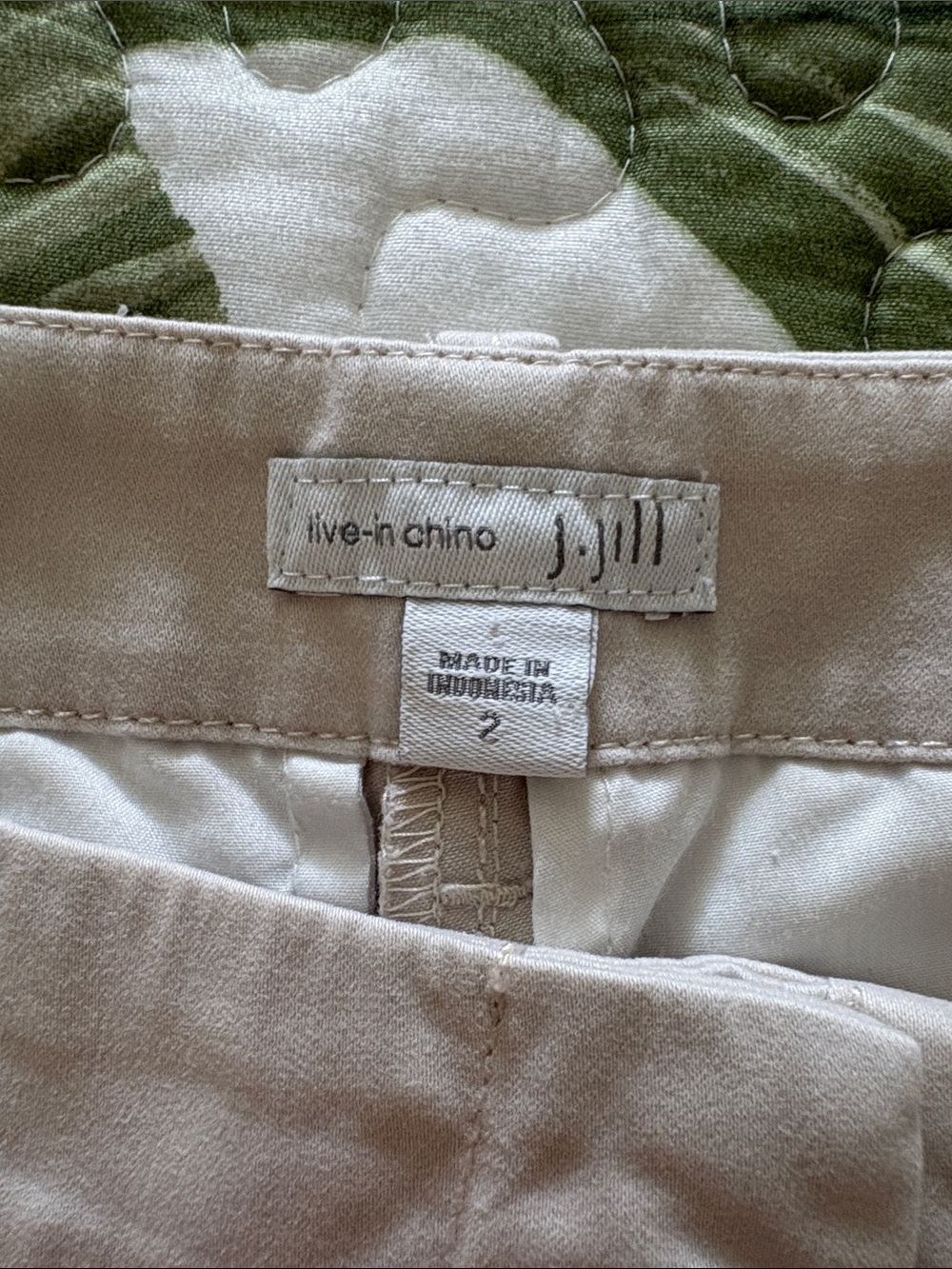 J Jill live-in chino beige trousers 2